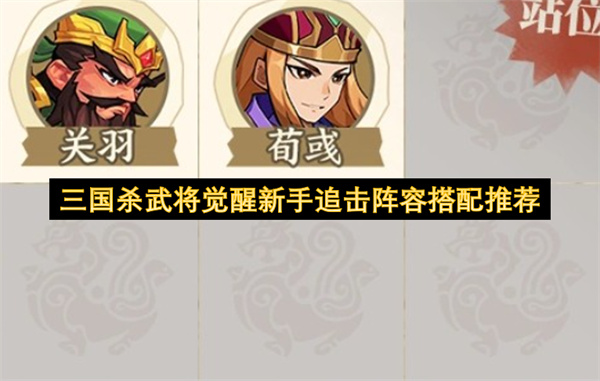 三国杀武将觉醒新手追击阵容搭配推荐