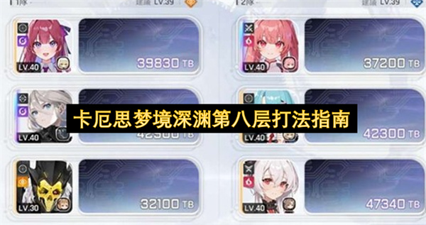 卡厄思梦境深渊第八层打法指南