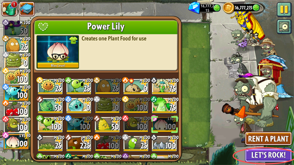 植物大战僵尸2(PVZ2)全5阶植物无限钻石