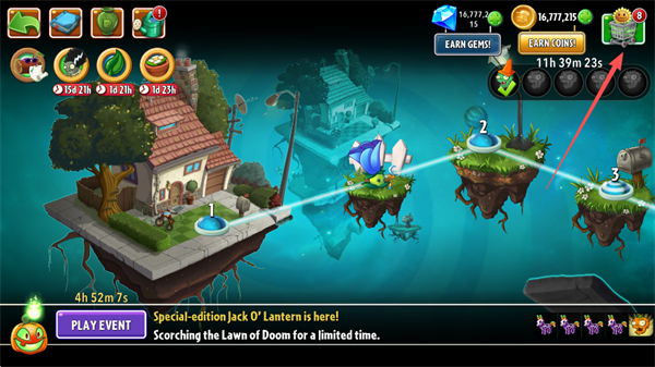 植物大战僵尸2(PVZ2)全5阶植物无限钻石