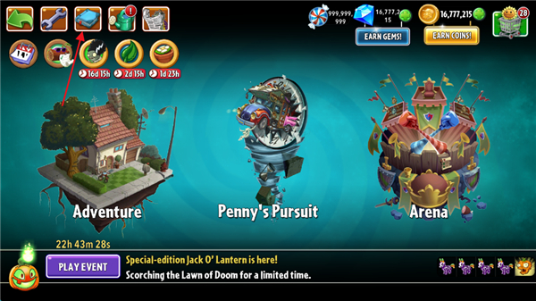 植物大战僵尸2(PVZ2)全5阶植物无限钻石